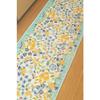 Kawashima Selkon Textiles MINTON Kitchen Mat, Garden Nature, Blue-Green, 50 x 150 cm, FT1230