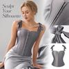 Women's Adjustable Double Strap Corset Top Shapewear with Boning and Lace-Up Back