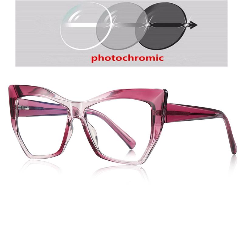 Big Frame Cat Eye Nearsighted Eyeglasses For Women TR90 Oversized Short-sight Prescription Spectacles Female 0 -0.5 -0.75 To -6.0