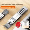 Portable Aluminum Laptop Stand: Foldable, Adjustable Height, Stable Support with Heat Dissipation