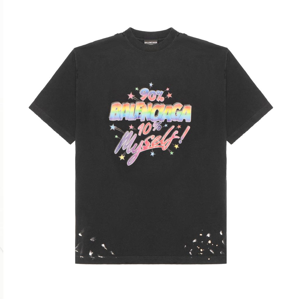 Balenciaga FW22 T Shirt Men's Black 641675TMVH31055