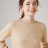 Fanzhen Women's Thickened Half-High Neck Cashmere Blend Sweater
