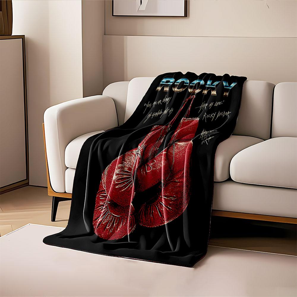 Rocky Boxing Gloves Design for all seasons blanket lunch break throw gift