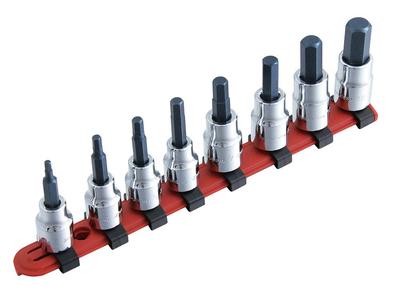 Sexkantsinsats 8 Pro-Auto 3/8" Drivning. Set, Delar, 113-31M2