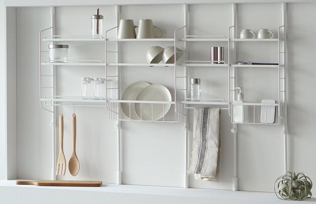 HEIAN SHINDO SPLUCE Hanger, Optional Part for Tension Kitchen Racks, Small, White, SPP-3, by Heian Shindo Kogyo