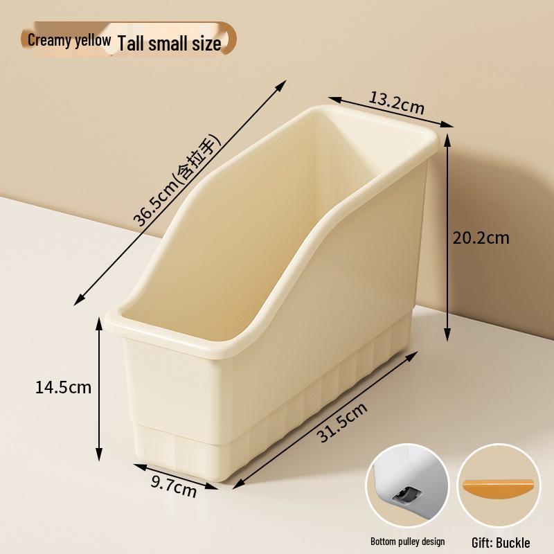 Wheeled Kitchen Cabinet Storage Box - Large Capacity Multifunction Organizer for Miscellaneous Household Items