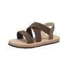 2024 Summer Women's Lightweight Soft-Soled Roman Sandals: Flat, Round-Toed, Breathable Beach Footwear