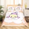 Cartoon Axolotl Duvet Cover for Children Boys Girls Axolotl Coastal Ocean Sealife Theme Bedding Bedroom Decoration Queen Size