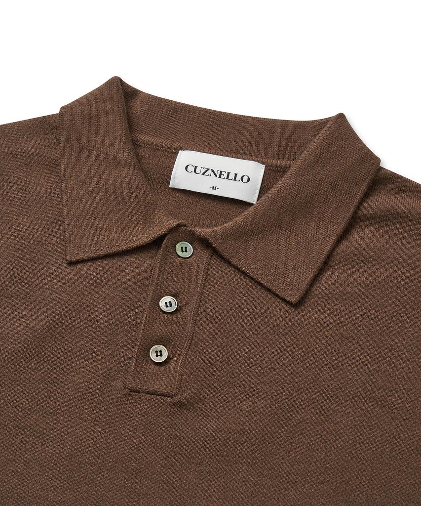 CUZNELLO Soft Collar Knit_Brown