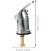 Hair Salon Faucet Mixing Valve Wash Hair Tap for Shampoo Bed and Bowl Easy Installation Material Water Control