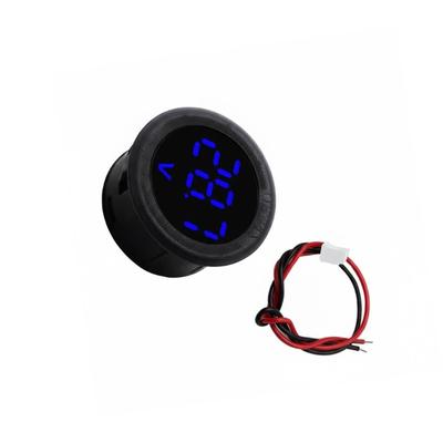 Waterproof Voltmeter Round Voltage Meter Voltage Detector Tester 5-100V Car Voltage Gauge LED Digital Display