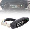 Motorrad Tacho 6 Gänge 12000 U/min MPH Mini LCD AV Bildschirm Universeller Tacho Kilometerzähler