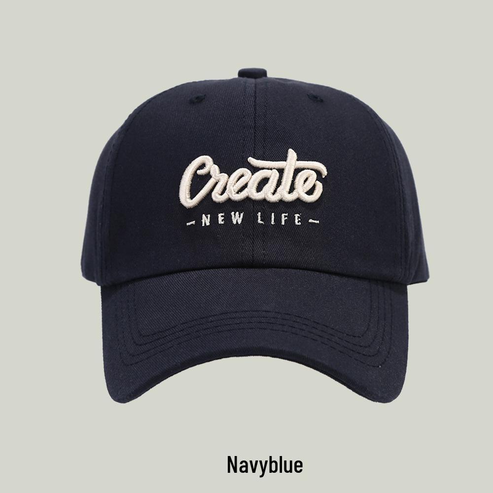 Retro Embroidered Baseball Cap with Face Cover for Men & Women - Spring/Summer Sunshade for Outdoor Travel