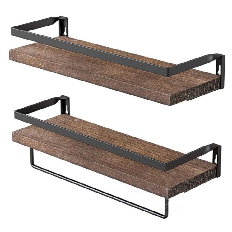 Estanterías de Pared Ahorradoras de Espacio Soporte Estante Estanterías de Pared Contemporáneas para Organizar Baño Cocina y Espacios de Vida