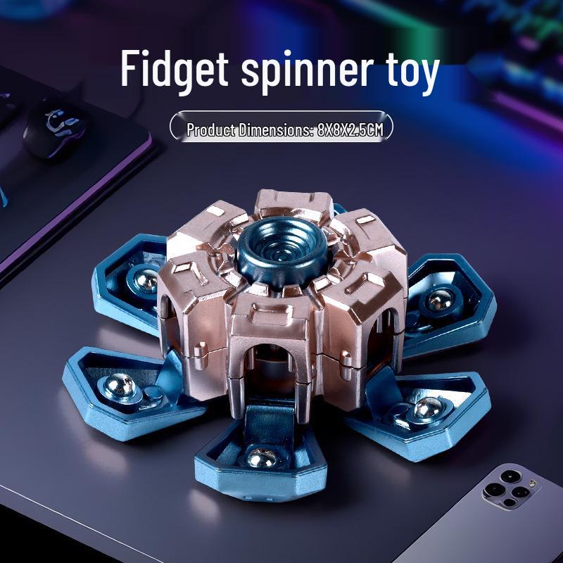 Creative Exploding Shell Finger Gyroscope: Transformable Rotating Toy for Kids