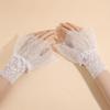 Mangas con ribete de encaje, Elegante - Puños postizos con adorno de encaje tridimensional