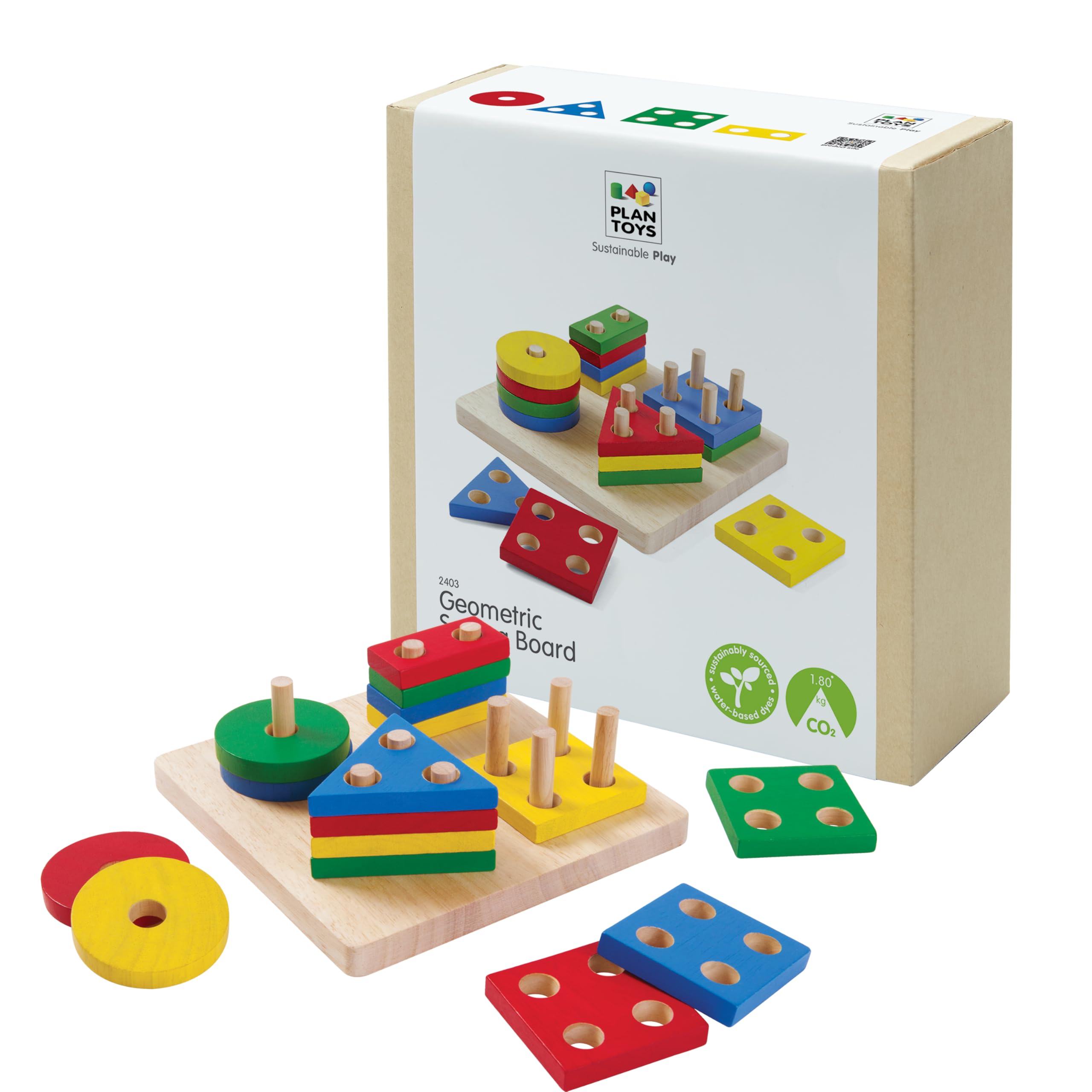 PLANTOYS 2403 Geometric Sorting Board Multicolor