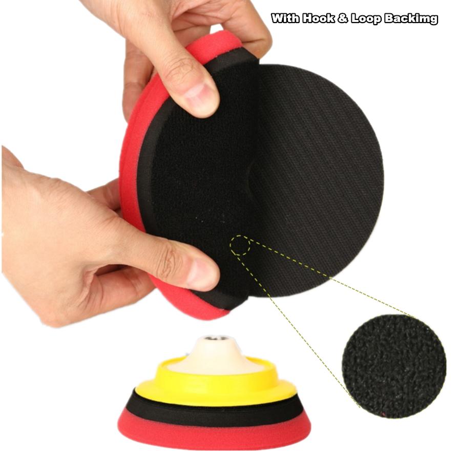 3 Stück 6 Zoll Schwamm Schaum Schleifpolierscheiben für Autopolierer Schleifer