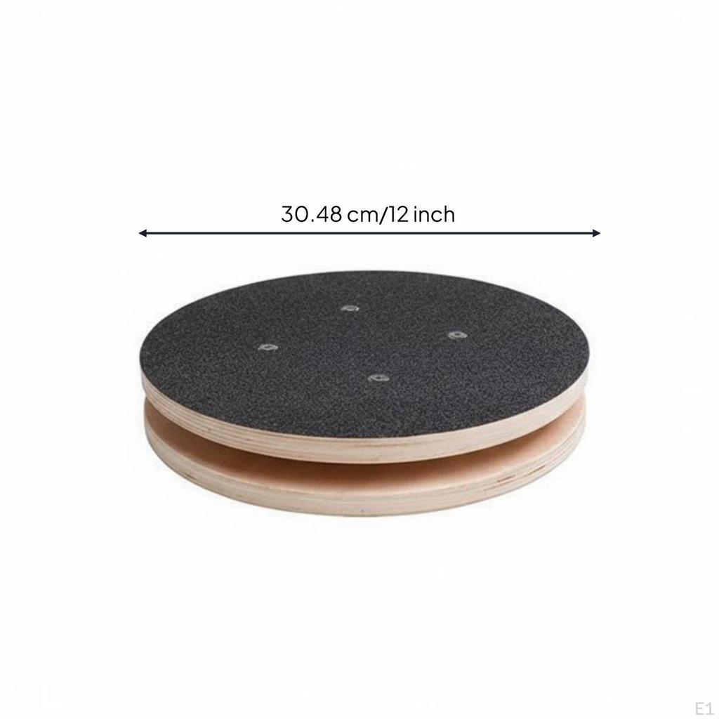 Wooden Waist Rotating Disc 360° Rotation Rotator Board NonSlip Surface Central