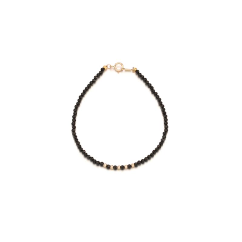 

bacio baci 14K black spinel bracelet gold SG20FB0481 single type