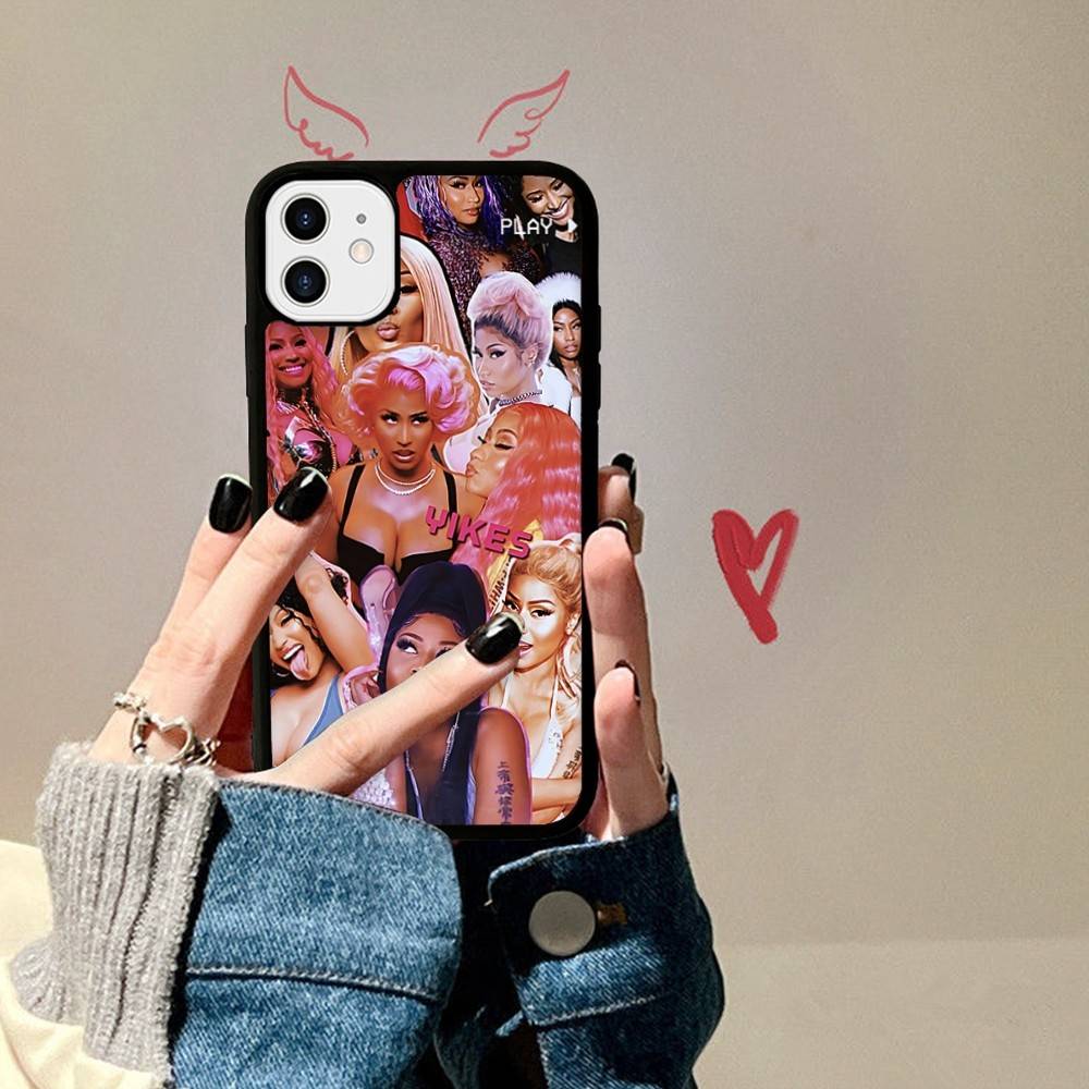 N-Nicki Singer Minaj Telefoonhoesje Voor IPhone 17 16 15 14 13 12 11 Pro Max Plus PC+TPU Schokbestendige Achterkant