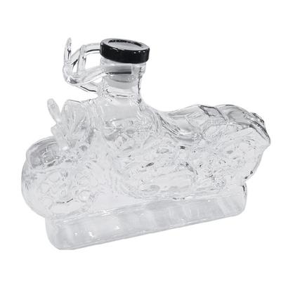 Aerator do alkoholu w kształcie motocykla Dekoracja biurkowa na whisky, szampana, wódkę Praktyczna szklana butelka na wino