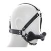VaHppy Gag Máscaras Sexo Oral Jogos de Casal Role Play Cosplays Rainha Condicionamento Escravo de Cão PU Silicone Ossos de Cão Bolas de Sucção Argola O Bondage