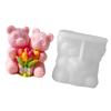 Valentines Themed Bear Couple Silicone Mold For Handmade With Fine Carving Detail