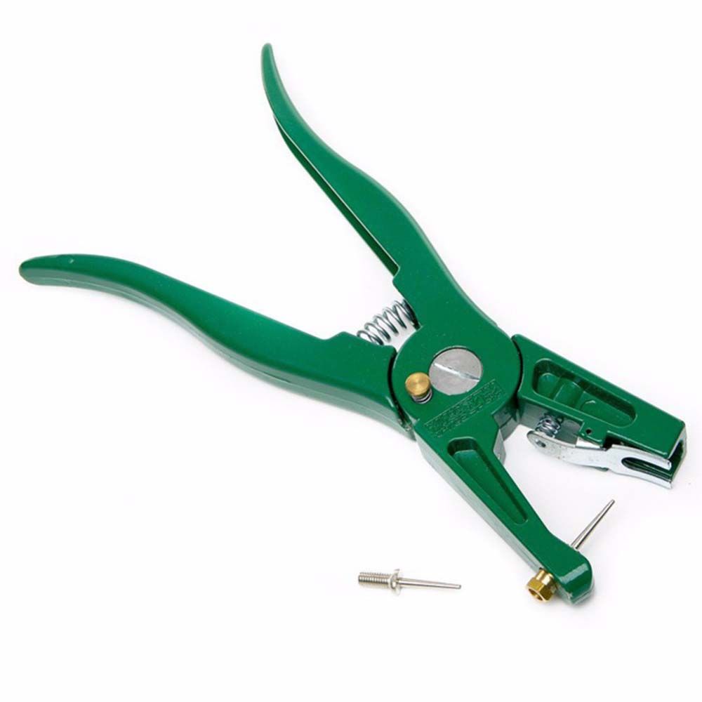 

Livestock for Swine Cow Sheep Rabbit Control Device Ear tag pliers Marking Plier Ear thorn tongs зелёный
