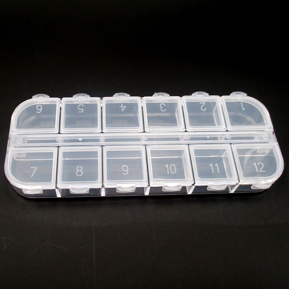 Charms Rhinestones Earring Jewelry Organizer Empty Case Nail Art Rhinestone Storage Box Storage Box