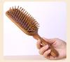 Sandalwood Travel Massage Comb: Portable Solid Wood Fluffy Comb with Cushion Airbag for Hair and Scalp Massage.