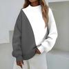 Mock Neck Sweatshirt Women Fall Comfort Oversized Sweatshirt Dressy Pullover Sweatshirts No Hood Cozy Turtleneck Tops