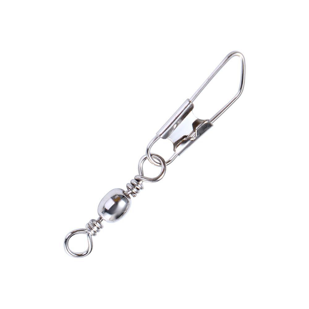 Snap Fishing Tools Line Connector Fishing Connector Fishing Swivels Metal Connector Solid Ring