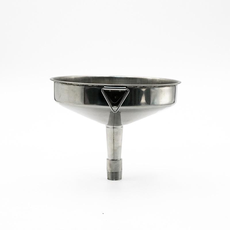 Stainless Steel Threaded Funnel for Glue Filling Machines - Dispensing and Pressure Tank Accessory