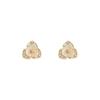 Silver needle super fairy fritillary flower stud earrings women's high sense niche micro zircon earrings Internet celebrity same earrings