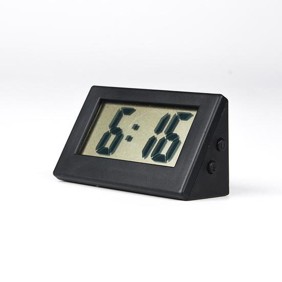 Electronic Clock Self-adhesive Mini LCD Display Large Screen Table Dashboard Desk Digital Clock for Home