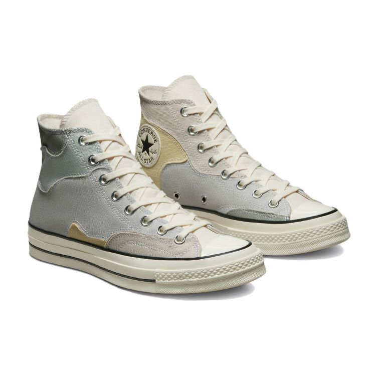 Converse Chuck 70 High Crafted Patchwork - Desert Sand Unisex Sneakers Tan Lemon-Drop A03293C