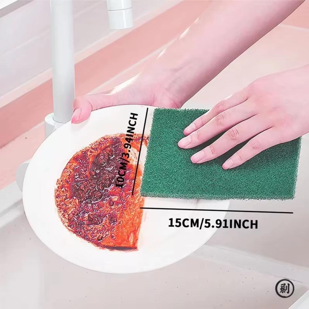 Grit-Free Scrub Pads, 10/30 Pcs - Scratch-Free For Non-Stick Pans, Multipurpose Reusable Kitchen Sponges For Dishes, Pots & Grea
