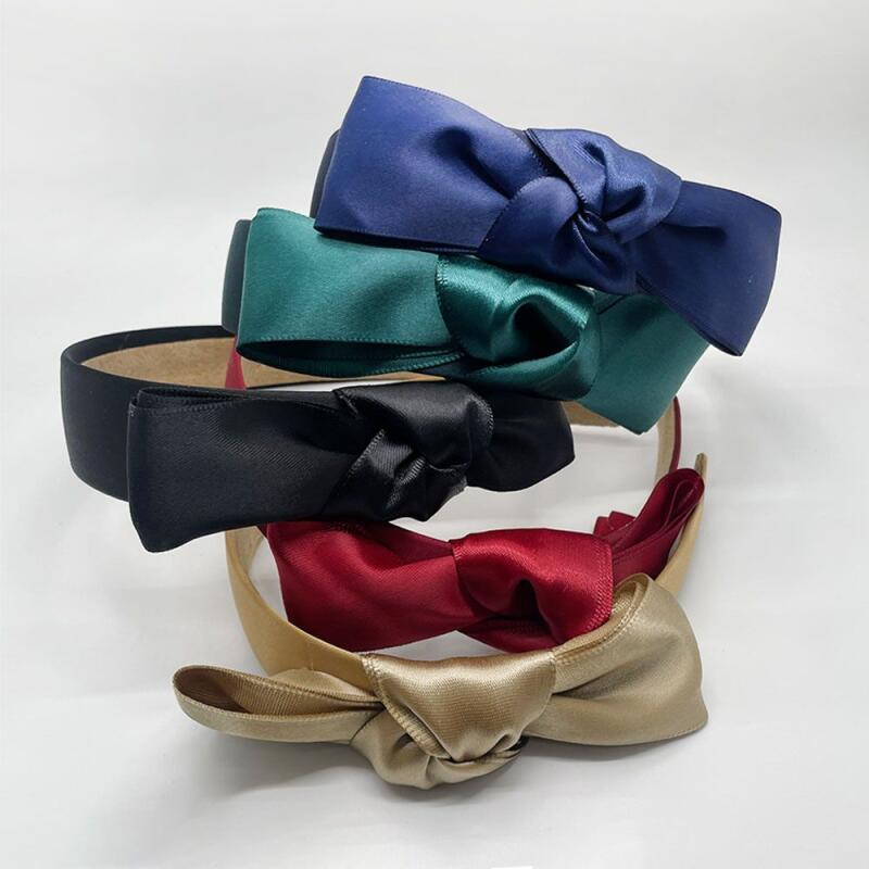 Silk Ribbon Hairband Headband Red