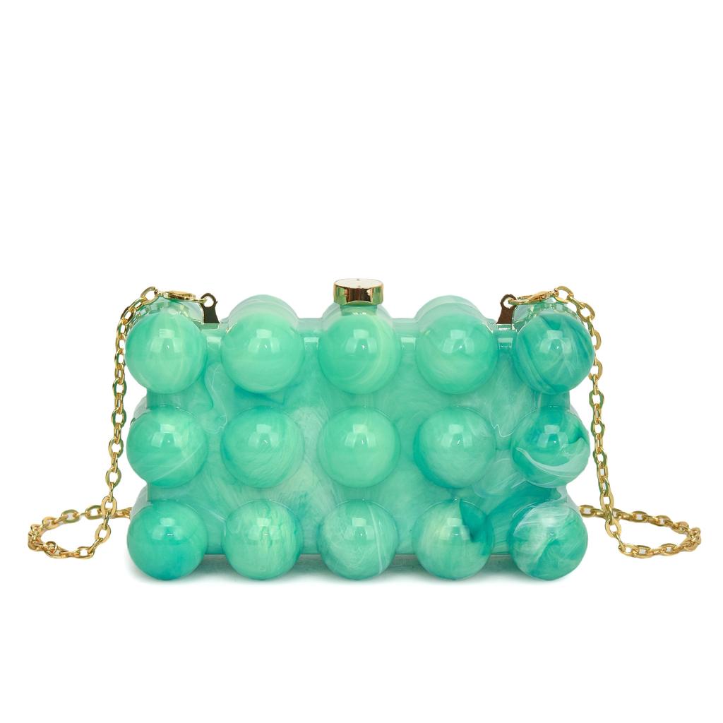 Foreign trade acrylic bag women's 2025 new European and American fashion candy color niche versatile chain messenger box bag