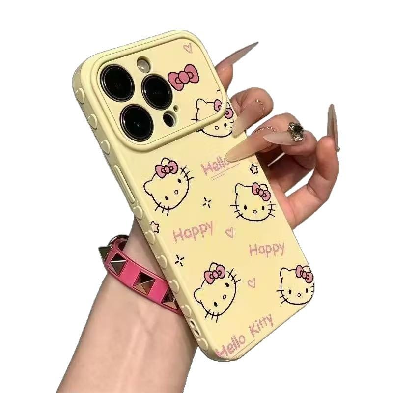 Hello Kitty happy for iPhone11 Apple 11 love large window mobile phone case 11 anti-drop 11_11 soft 11