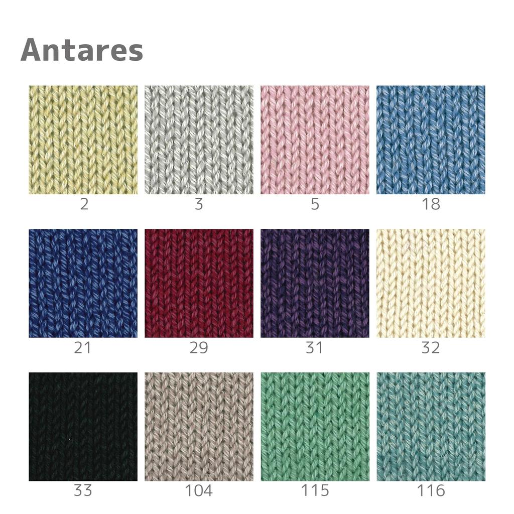 NASKA Antares Medium 21 50g Set of 10 Yarn, Weight, Col. Blue, (approx. 150m), balls, F-59