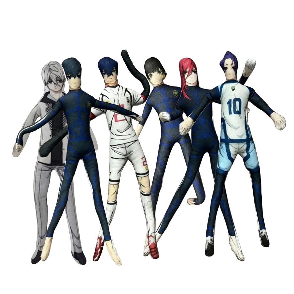 Interesting Toys Unisex Anime Plush Toy Yoichi Isagi Nagi Seishiro Reo Mikage Figure Rin Itoshi Itoshi Sae Action Figure Removable Model Abstract Toys