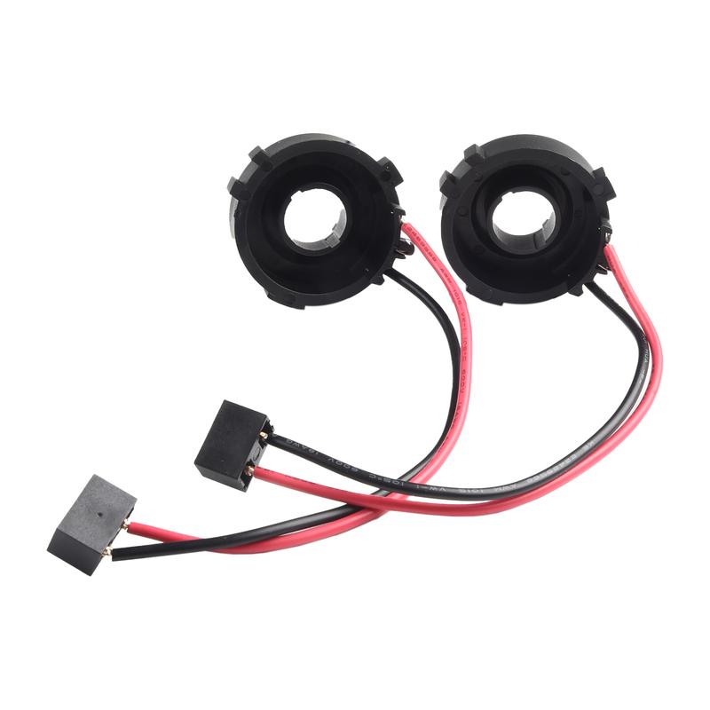 2Pcs H7 LED Socket Adapters Headlight Bases Retainers For Golf For MK6 For MK7 For 2012 For Touran 2013 For PASSAT B7
