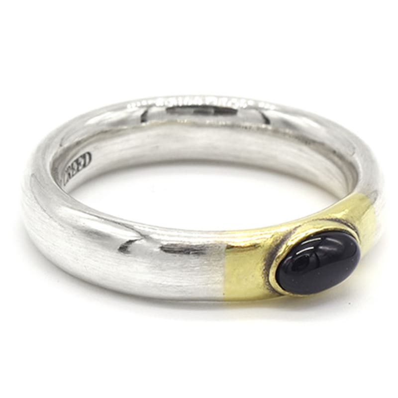 ODDCOLLET Marriage Bend Ring (black)