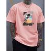 Men's Summer 100 Cotton Fashionable Casual Loose Solid Color Multi-color Optional Sports Round Neck Short Sleeved T-shirt Top