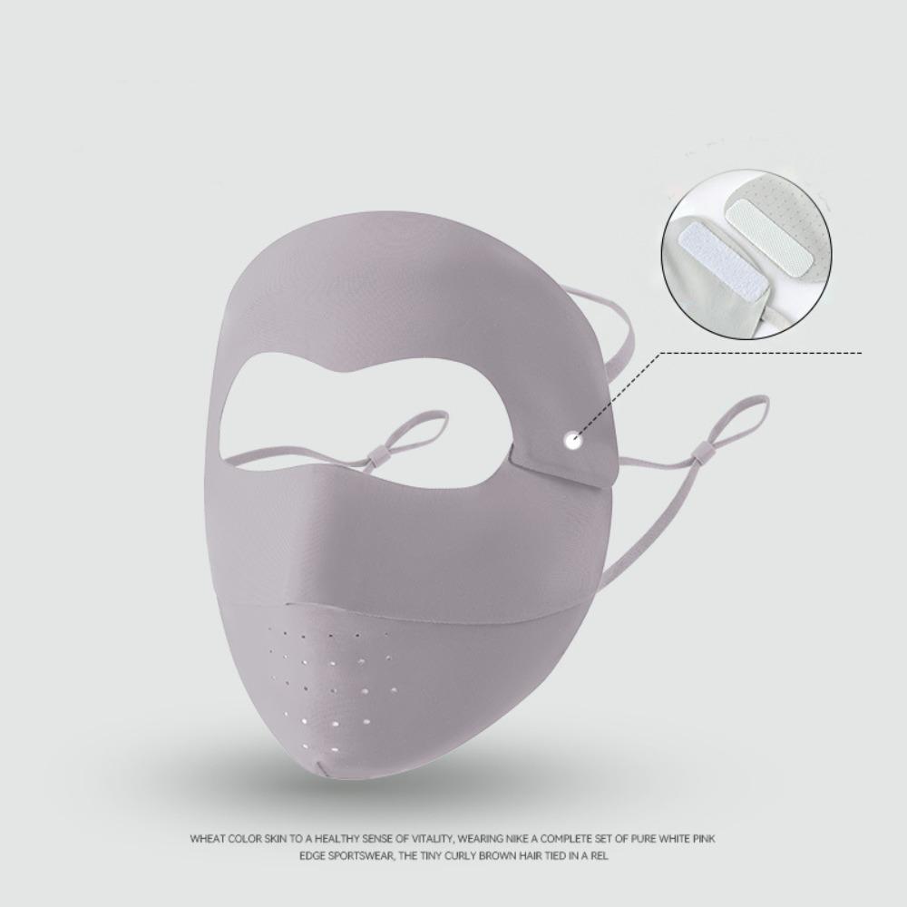 Summer Sunscreen Mask Thin Face Gini Mask Elastic Face Cover  Riding фиолетовый