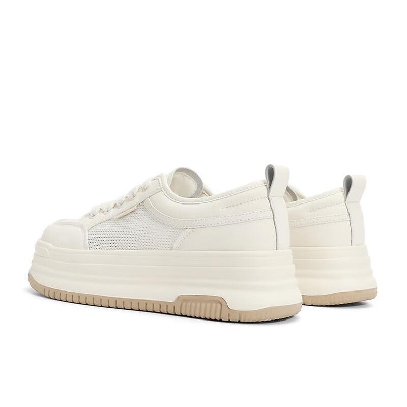 SENDA Women's Mesh Slip-On Platform Casual Shoes