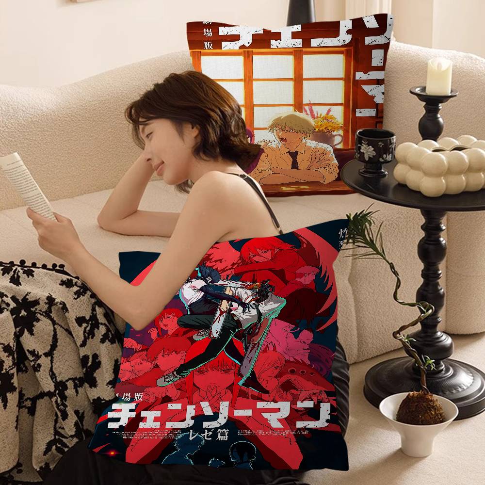 Chainsaw Man The Movie Reze Arc Pillow Gifts Home Office Furnishings Bedroom Sofa Car Cushion Cover Case 45x45cm