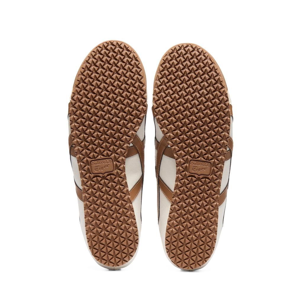 ONITSUKA TIGER Mexico 66 Paraty Sommer Slip-On Freizeitschuhe Unisex Sneaker Cremeweiß Braun 1183A437-200